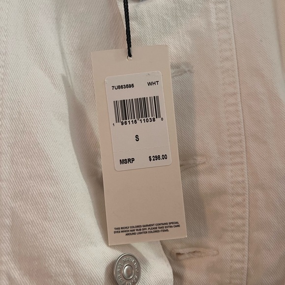 BUSTIER JUMPSUIT IN WHITE 7 for all mankind - Picture 5 of 6